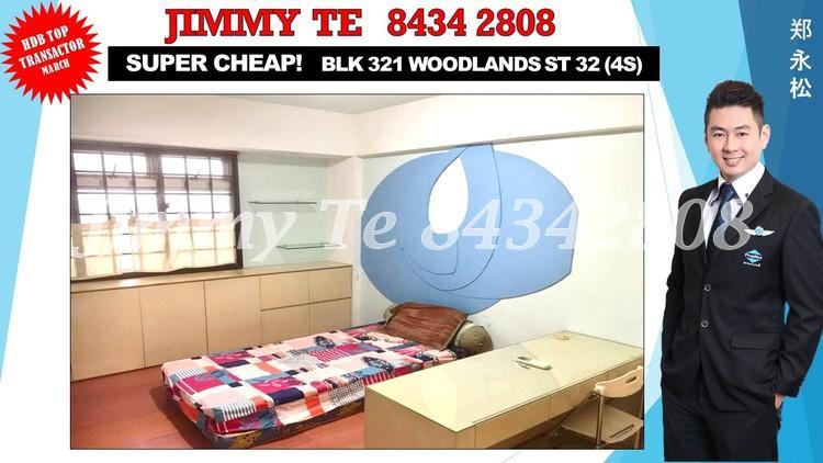 Blk 321 Woodlands Street 32 (Woodlands), HDB 4 Rooms #162615092